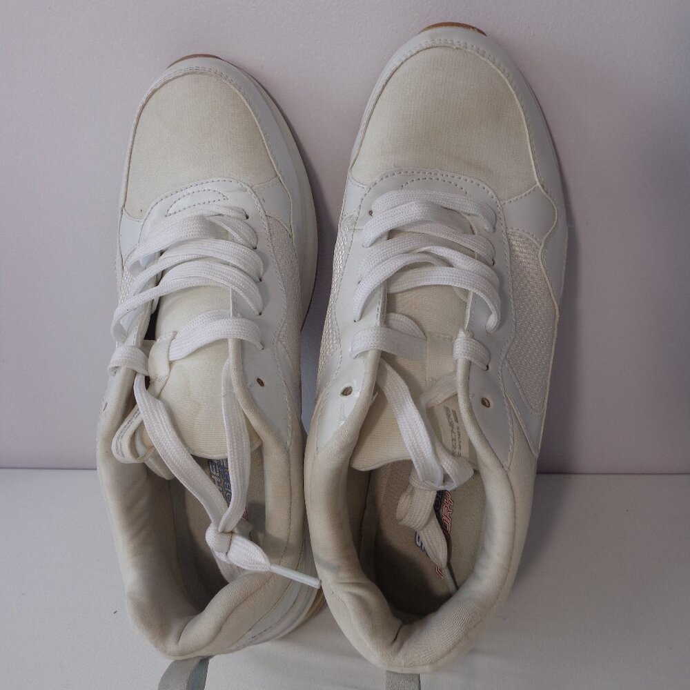 Skechers Bobs Pulse Air Sneakers Walking White Memory Foam Women's Size 10 - Picture 3 of 7